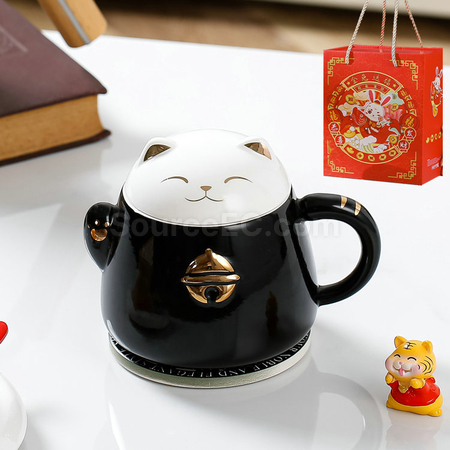 Customization Zhaocai Cat Ceramic Cup Corporate Gifts