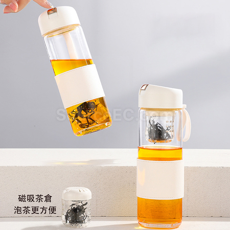 Customization Portable Glass Mug with Infuser Corporate Gifts