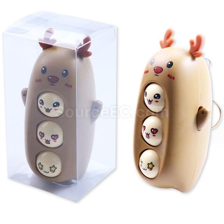 Customization Stress-Reducing Little Elk Pendant With Different Faces Corporate Gifts