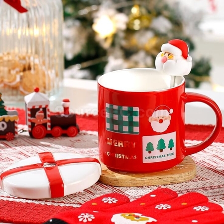 Customization Christmas Cup Ceramic Cup Corporate Gifts