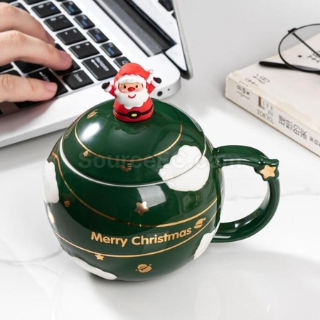 Customization Christmas Cup Ceramic Cup Corporate Gifts