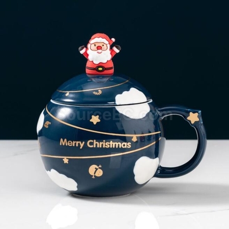 Customization Christmas Cup Ceramic Cup Corporate Gifts