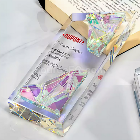 Customization Creative Glazed Crystal Trophy Corporate Gifts