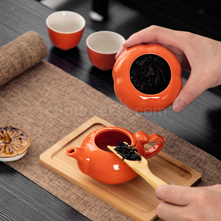 Customization Persimmon Tea Cup Set Corporate Gifts