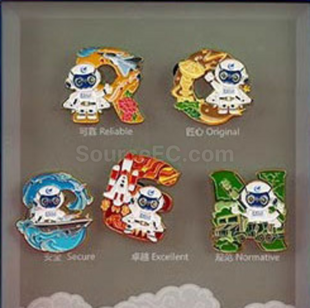 Customization Anniversary special-shaped digital puzzle badge Corporate Gifts