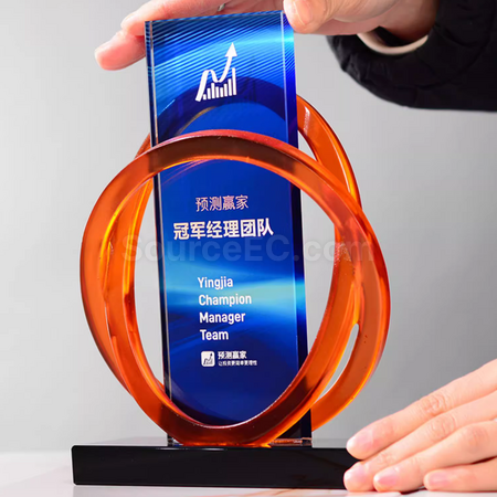 Customization Resin Crystal Trophy Corporate Gifts