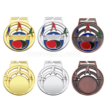 Customization Table Tennis Metal Medal Corporate Gifts