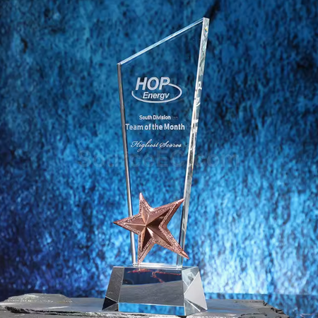 Customization Star Crystal Trophy Corporate Gifts