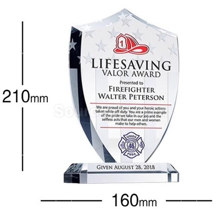 Customization Crystal Shield Trophy Corporate Gifts
