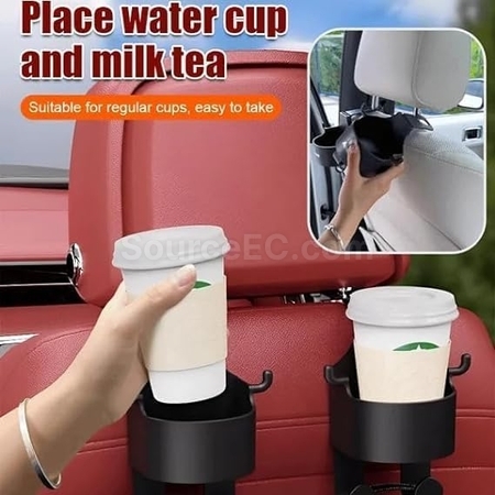 Customization Car Seat Headrest Cup Holder with Hooks Corporate Gifts