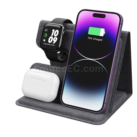 Customization Folding Wireless Charging Leather Phone Holder Corporate Gifts
