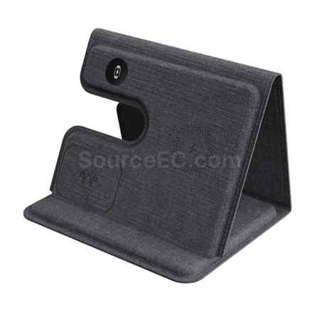 Customization Folding Wireless Charging Leather Phone Holder Corporate Gifts
