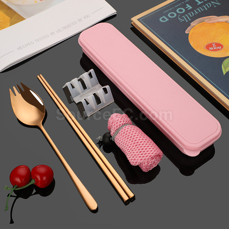 Customization 2-In-1 Spoon, Fork And Chopsticks Tableware Corporate Gifts