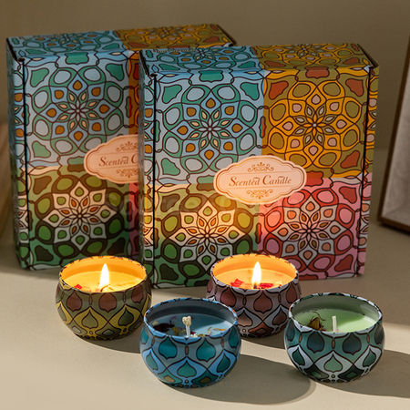 Customization Romantic Scented Candle Gift Box Set Corporate Gifts