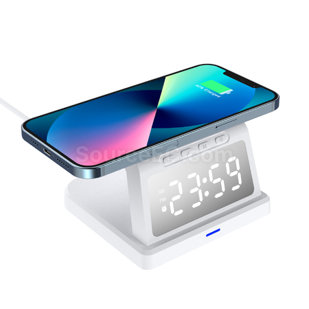 Customization Wireless Charger Three-In-One Lamp Clock Corporate Gifts