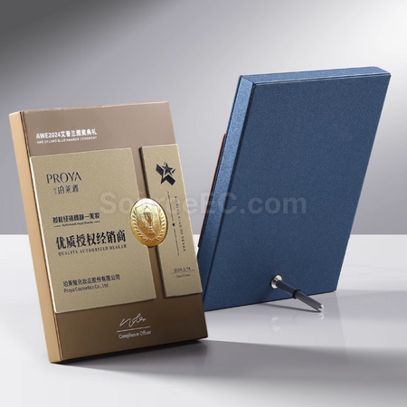 Customization leather Metal Medal Corporate Gifts