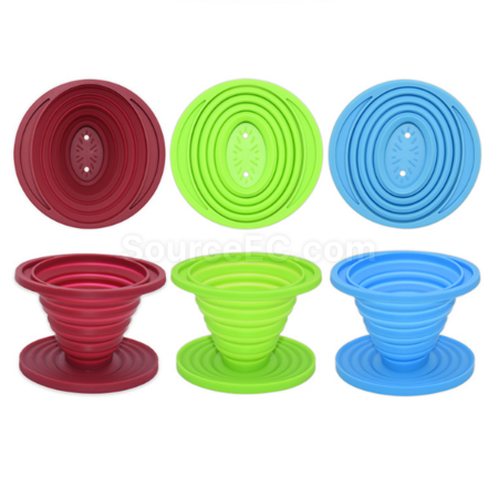 Customization Foldable Silicone Coffee Filter Funnel Corporate Gifts