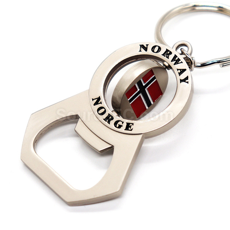 Customization Rotary Bottle Opener Keychain Corporate Gifts