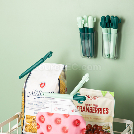 Cactus Refrigerator Magnet Sealing Clip