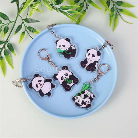 Customization Panda Acrylic Keychain Corporate Gifts