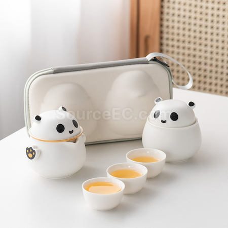 Customization Panda Portable Travel Tea Set Corporate Gifts