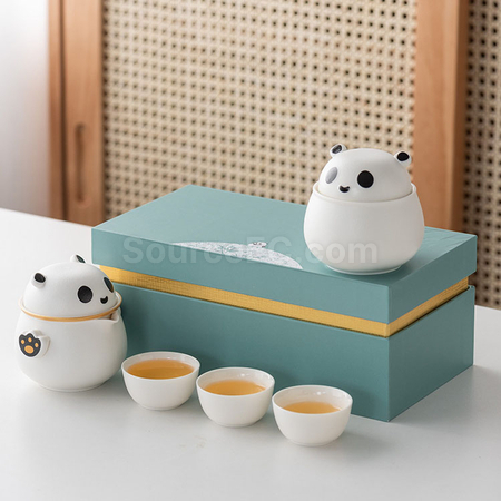 Customization Panda Portable Travel Tea Set Corporate Gifts