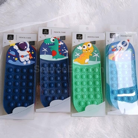 Customization Rodent Exterminator 3D Decompression Large Capacity Soft Silicone Pen Case Corporate Gifts