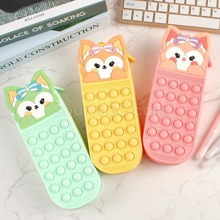 Customization Rodent Exterminator 3D Decompression Large Capacity Soft Silicone Pen Case Corporate Gifts