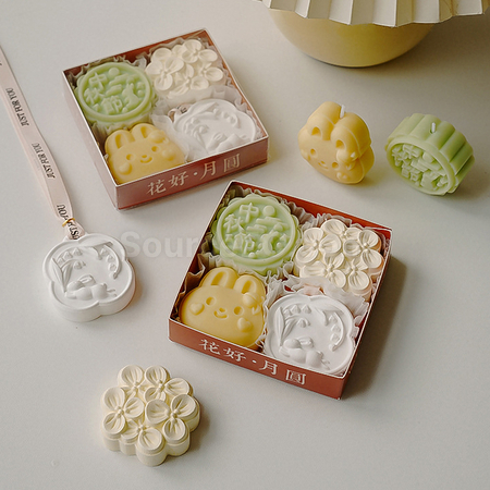 Customization Mid-autumn Mooncake Scented Candle Gift Set Corporate Gifts