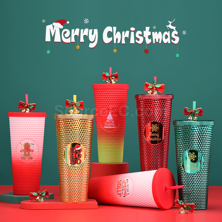 Customization 710ML Christmas Sippy Cup Corporate Gifts
