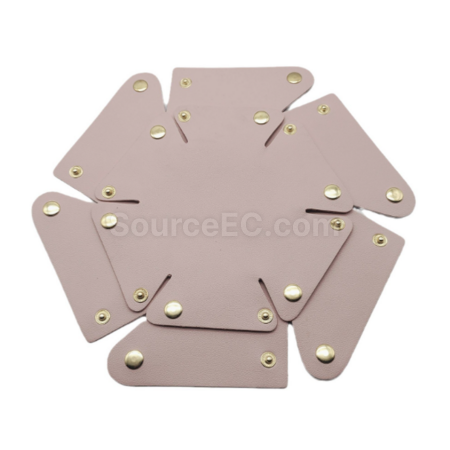 Customization Circular PU leather storage box Corporate Gifts