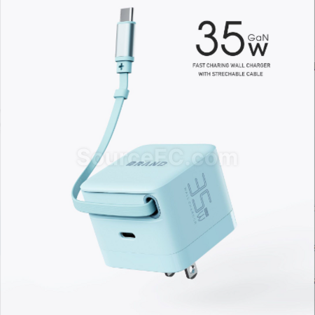 Customization Mini charging head with built-in extension cable type-c Corporate Gifts