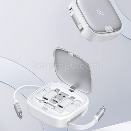 Customization Multi functional telescopic cable with built-in storage box Corporate Gifts
