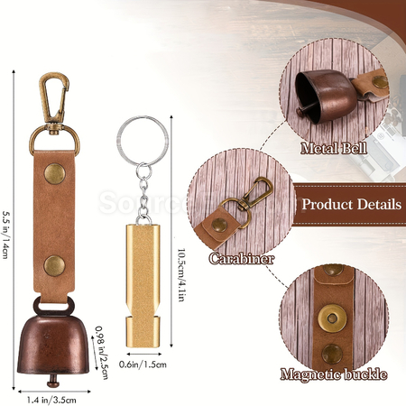 Customization Outdoor Bear-proof Bear Bell with Whistle Corporate Gifts