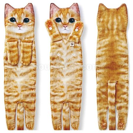 Customization Creative Realistic Dog and Cat Hanging Hand Towel Corporate Gifts