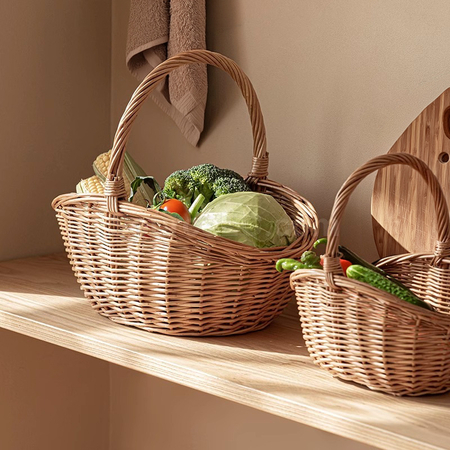 Customization Hand woven hand-held basket Corporate Gifts