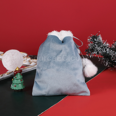 Customization Christmas Velvet Drawstring Gift Bag Corporate Gifts