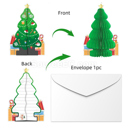 Customization Paper Honeycomb Greeting Card Corporate Gifts