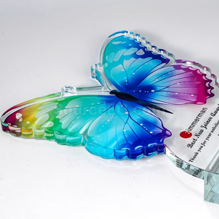 Customization Butterfly Crystal Trophy Corporate Gifts