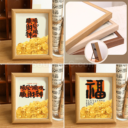 Customization Creative Abacus Gold Ingot Photo Frame Corporate Gifts