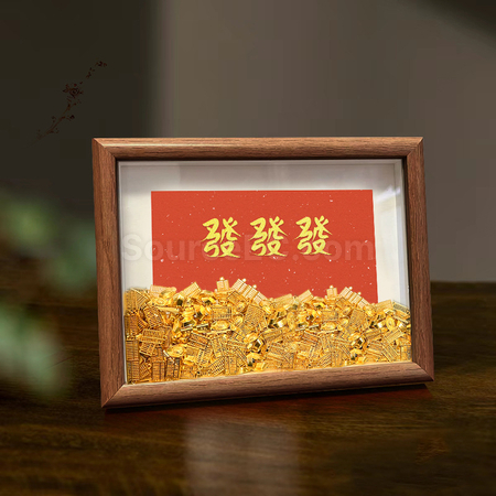 Customization Creative Abacus Gold Ingot Photo Frame Corporate Gifts