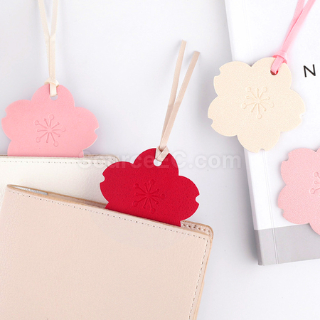 Customization PU Sakura Bookmark Corporate Gifts