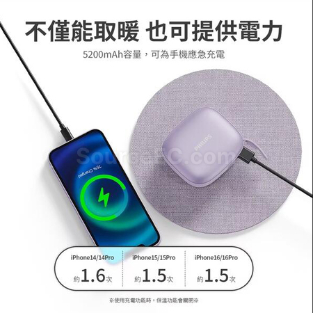 Customization PHILIPS Hand Warmer Mobile Power Bank Corporate Gifts