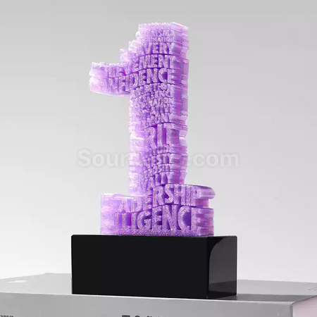Customization 3D Digital Trophy Corporate Gifts