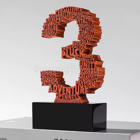 Customization 3D Digital Trophy Corporate Gifts