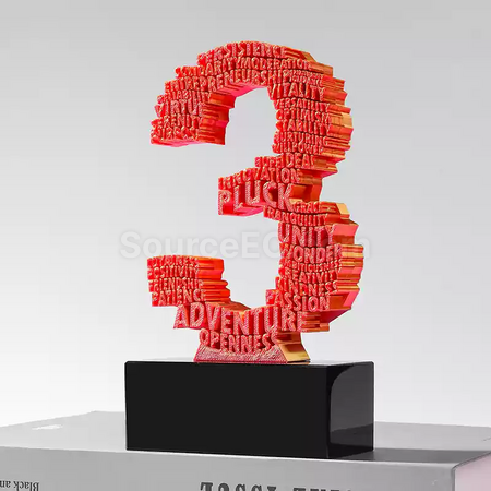 Customization 3D Digital Trophy Corporate Gifts
