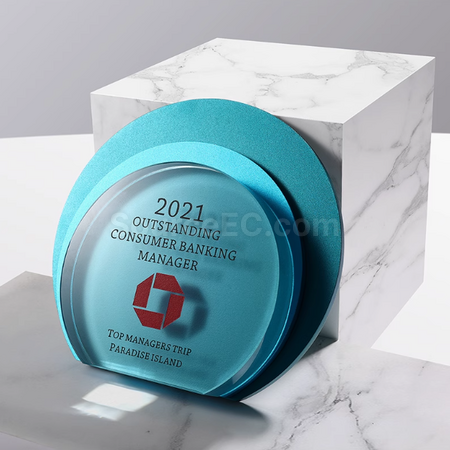 Customization Creative Netal Crystal Trophy Corporate Gifts
