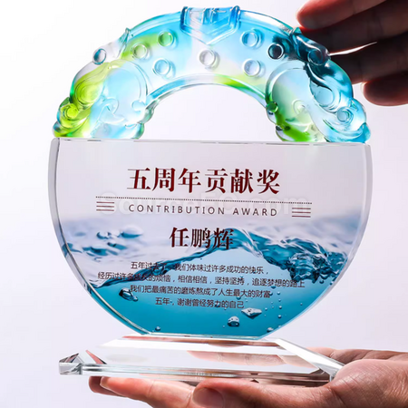Customization Glass Crystal Trophy Corporate Gifts