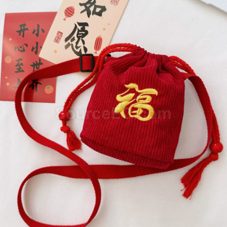 Customization Spring Festival Lucky Bag Crossbody Bag Corporate Gifts
