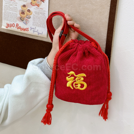 Customization Spring Festival Lucky Bag Crossbody Bag Corporate Gifts